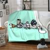 Simon's cat Flannel Blanket Soft Warm All-Season Throw, Design for Camping, Car Travel, Hiking Sofa, Bed, Office Perfect Gift for Parties