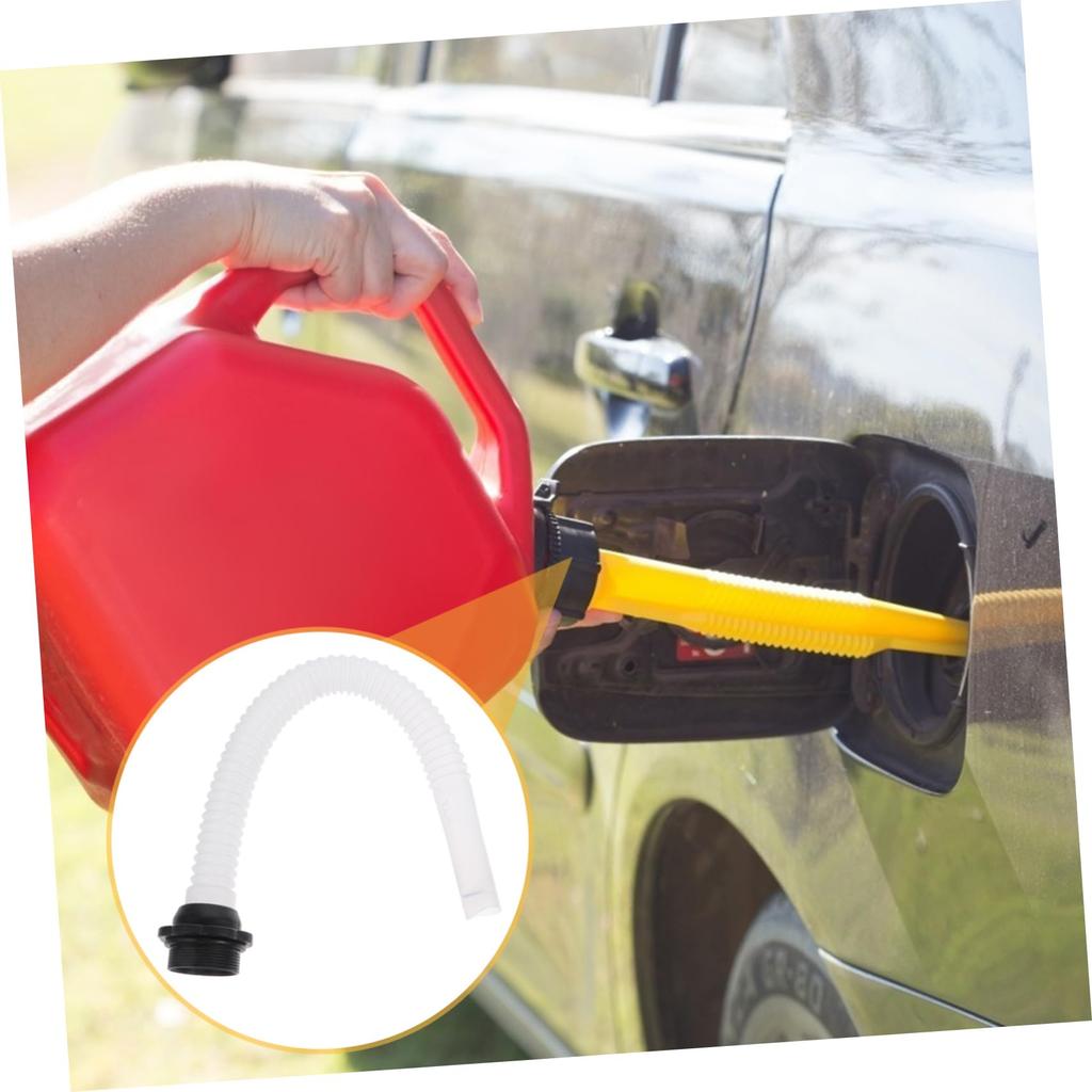 Beccuccio Flessibile di Ricambio con Tappo per Tanica di Benzina Contenitore per Olio Jerry Can