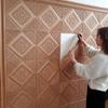 1/10Pcs 70×70cm Ceiling Wallpaper 3D Foam Brick Wallpaper Self Adhesive Wall Decor Wall Stickers Living Room Kitchen TV Backdrop