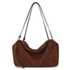 Borse a Spalla da Donna in Pelle Scamosciata e Vera Pelle Borse a Tracolla Morbide in Pelle di Mucca da Donna Borsa Monocolore Design Femminile Borsa da Lavoro Lussuosa Pigra