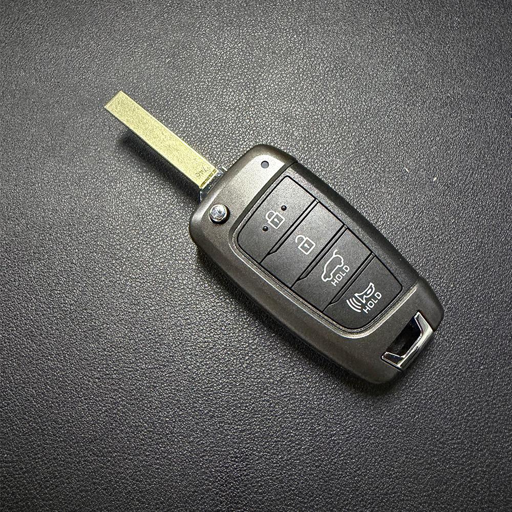 EEJQ9 Car Key Fob Shell Case Housing for Hyundai Accent Elantra Kona Santa Fe 2018 2019 2020 2021 202 Tucson Veloster Solaris Verna