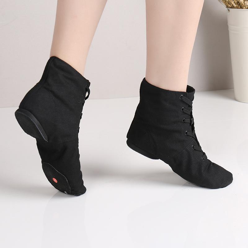 Menn Damer Sport Dansende Sneakers Jazz Dance Sko Barn Snøring Dansende Korte Støvler