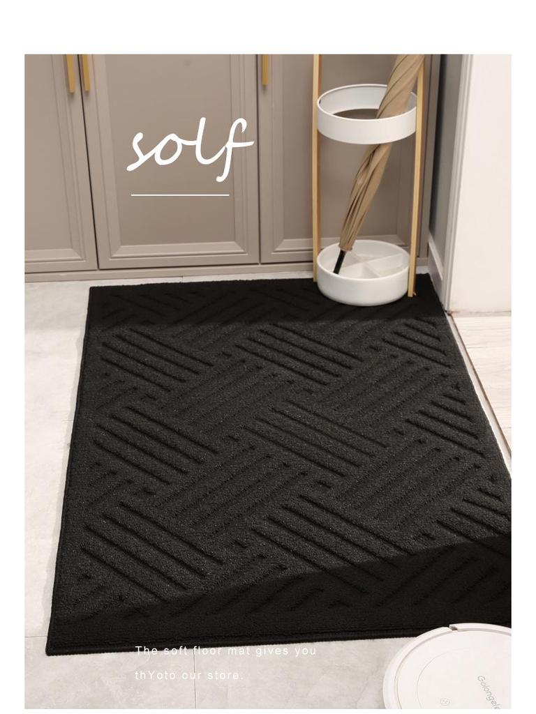 Wear-Resistant Retro Wabi-Sabi Living Room Carpet: Dirt-Resistant, Easy-Clean Entrance & Hallway Mat