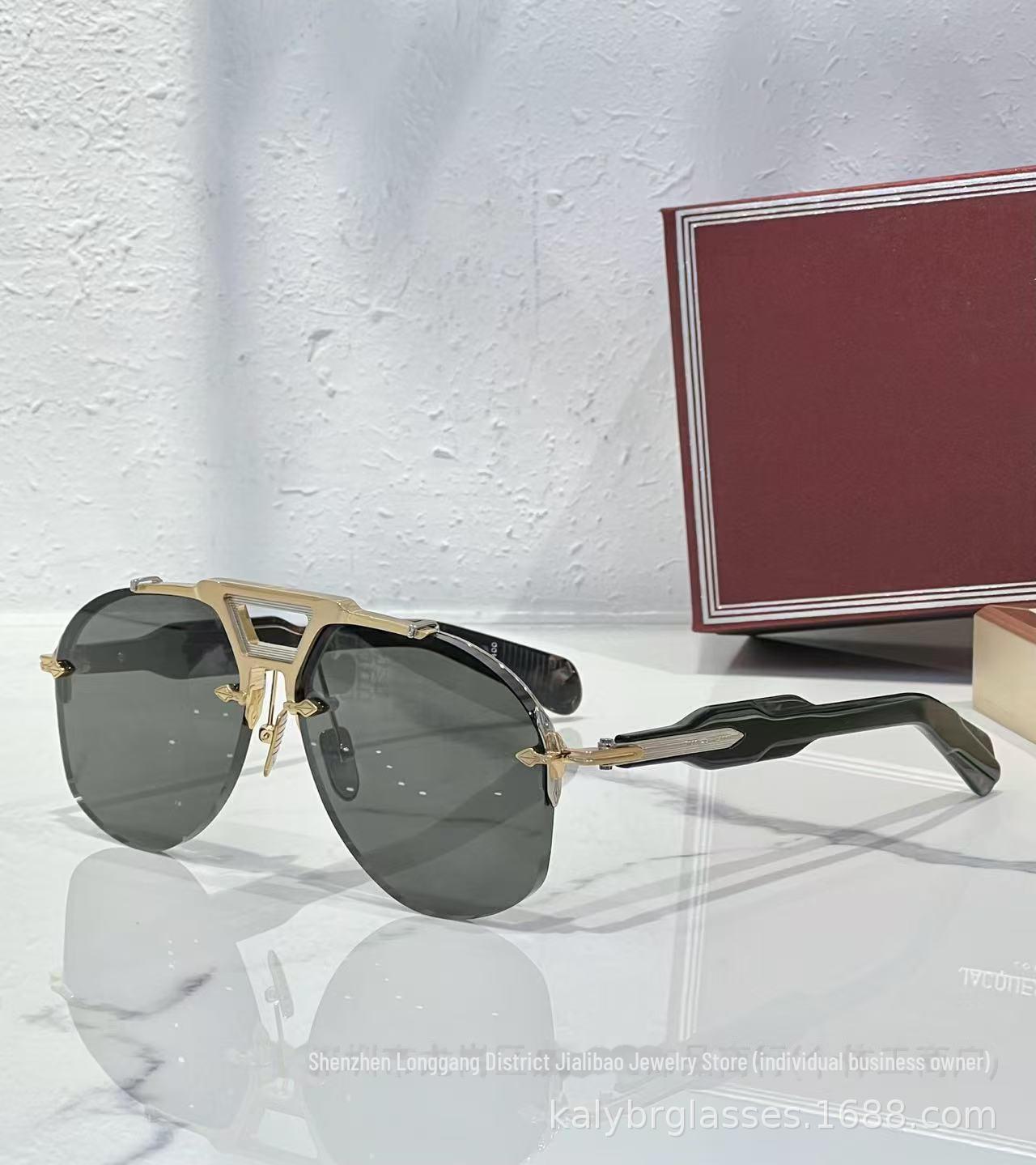 

Безрамні круглі модні сонцезахисні окуляри JACQ JMM - високоякісний захист від сонця 60-13-146