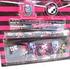 Monster high [K5281] - 'Monster High' Black Pink Stationery Set (6 Pieces)