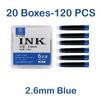 120/6 PCS Majohn Ink Sac Black 2.6/3.4mm 37mm Fountain Pen Ink Cartridges for JINHAO Hongdian Office School Supplies Stationery