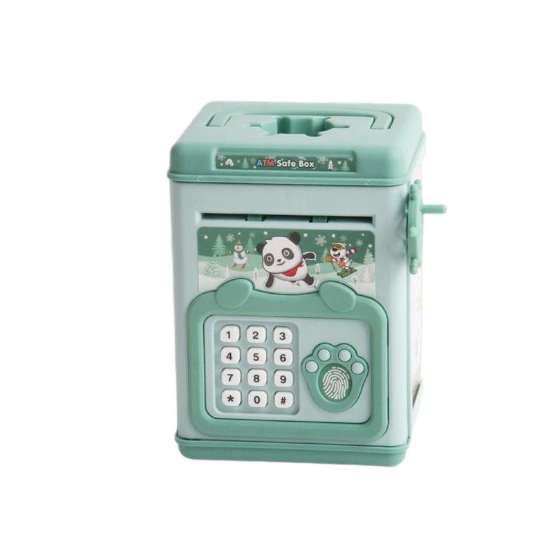 Large Capacity Cartoon Children's Savings Jar with Automatic Deposit/Withdrawal and Password Safe