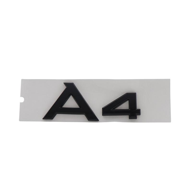 3D Premium A1 A2 A3 A4 A5 A6 A7 A8 Letters for Car Styling Accessories Car Engine Hood Fender Trunk Tail Rear Decal Emblem Badge Sticker
