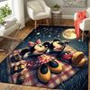 1 Stück Minnie und Mickey Muster Teppich Weiche Flanell Fußmatte für Wohnzimmer, Büro, Schlafzimmer und Teppich, Sofa Couchtisch Fußmatte