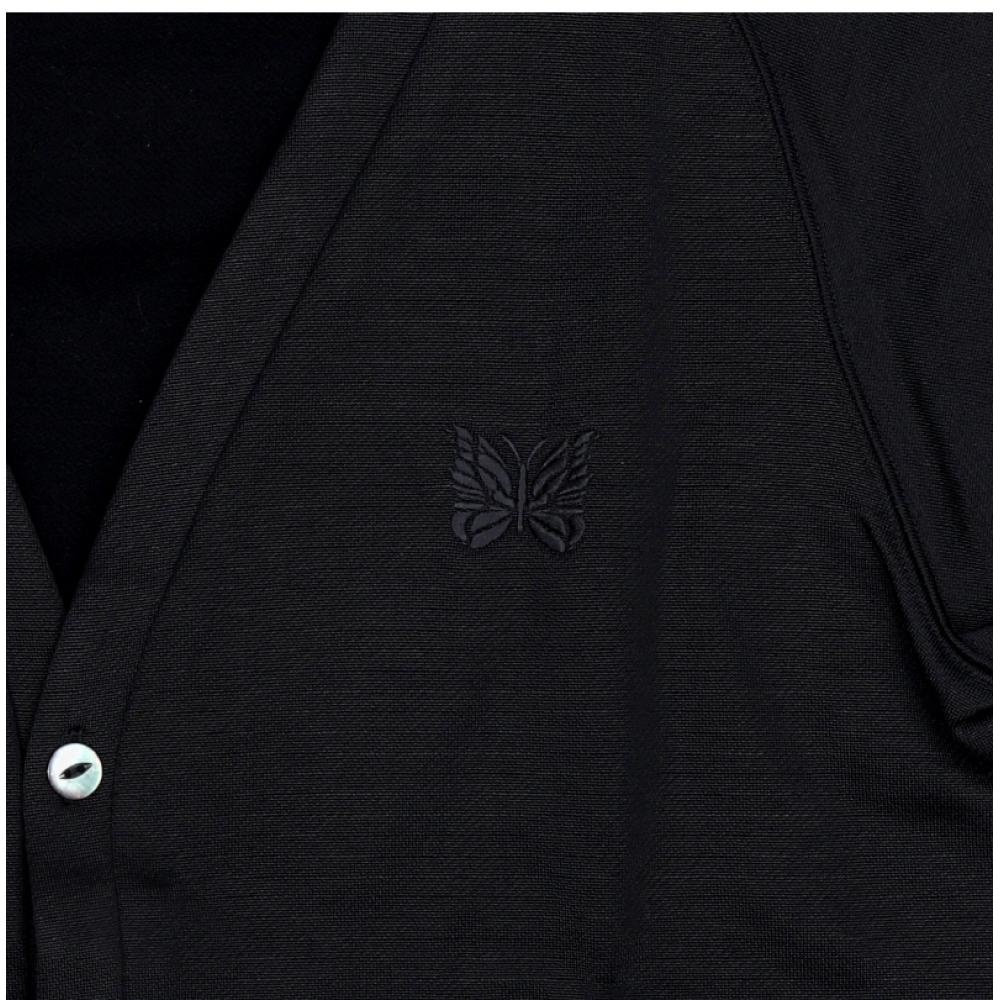 NeedleS Men S Cardigan Bright jerSey V NeCk C blaCk Rw331