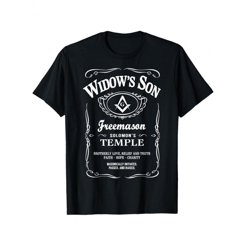 Kuyang Freemason Widow's Son T-Shirt - Freemasonry Symbol & Ritual Design with Masonic Lodge Emblem, Cotton Fit (S-XXXL) - Ideal Gift for Masons,