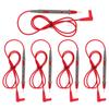 5pcs set 1000V 10A Multi Meter Probe Wire Pen Anti Oxidation Ammeter Test Cord Red Black