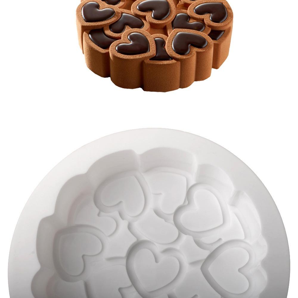 6 Inches Cake Mould Easy To Demold Pastry Baking Pan Heart Silicone Molds  Party