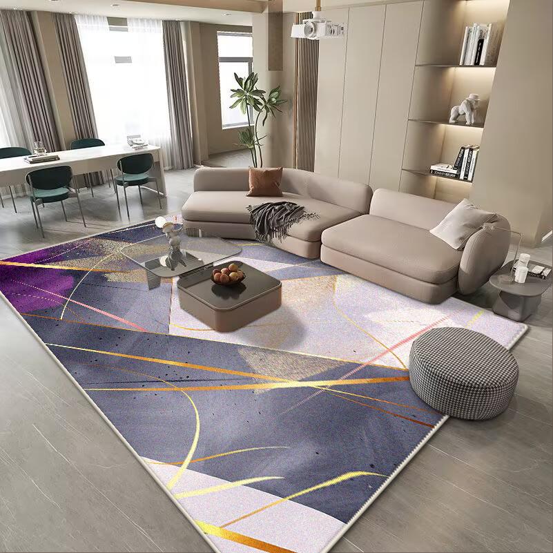 Moderner abstrakter Teppich Schlafzimmerdekoration Große Fläche Anpassbare Teppiche Sofa Seitenteppiche Wohnzimmer Lounge Bodenmatte Rutschfest 180*250cm