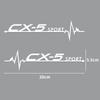 Car Styling 2pcs Car Side Window Body Decoration Stickers For Mazda Axela Atenza CX-3 E CX-5 CX-8 MS Demio MPS 3 6 Car Accessories