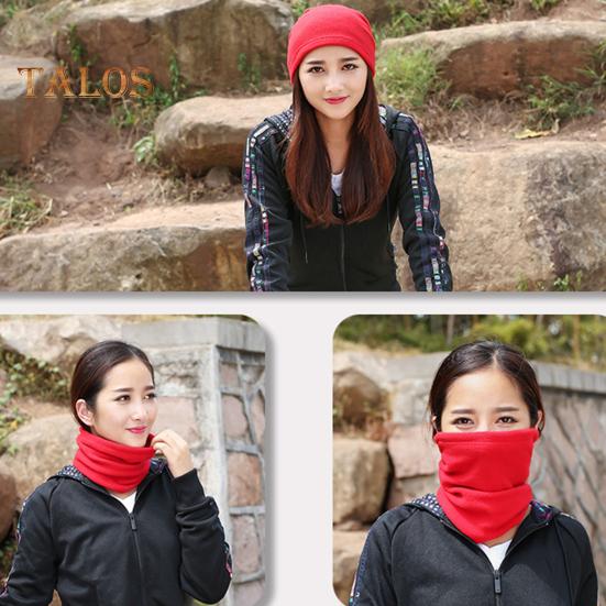 Kvinners Skjerf Tykt Varmt Elastisk Strikket Sklisikkert Multifunksjonelt Lett Vindtett Unisex Sykling Piled Halsvarmer Pannebånd Lue Vinter Halsvarmer