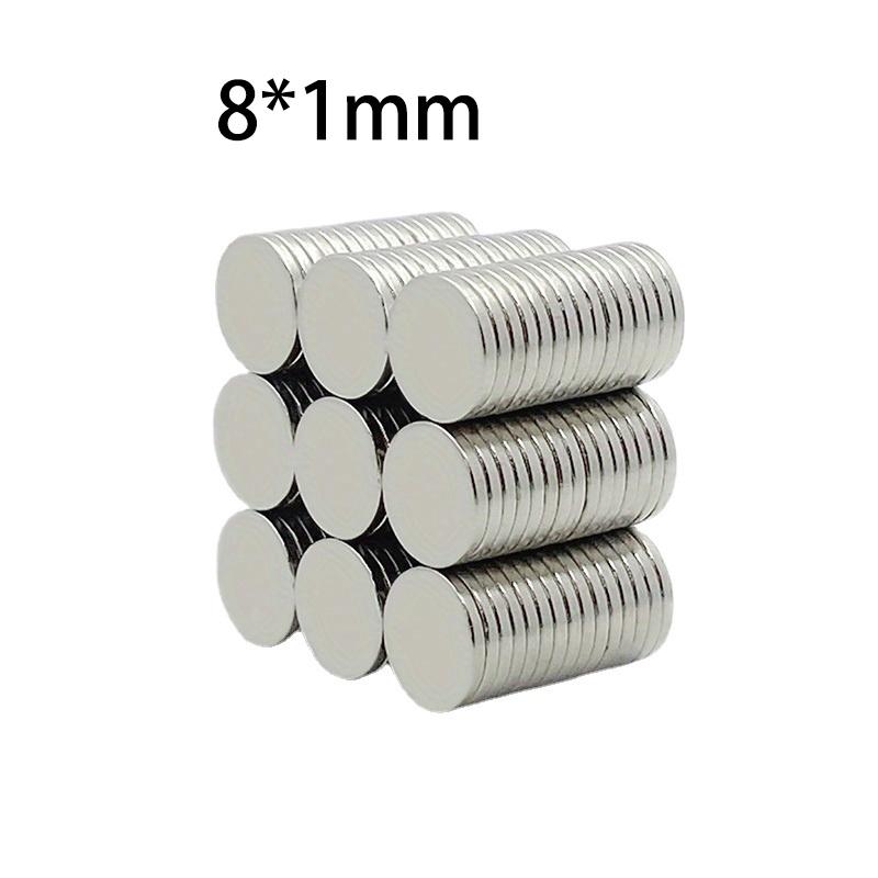 10pcs 8x1mm Disc Magnets – Strong, Thin & Durable Magnets