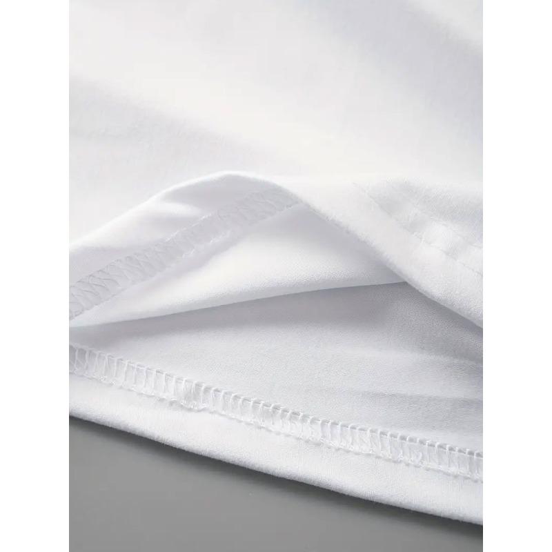 Europese maten T-shirt met korte mouwen en letterprint