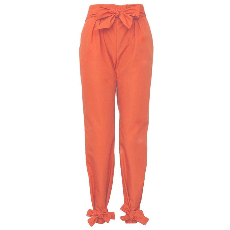 Women Long Harem Pants Comfy Elastic High Waisted OL Style Pencil Trousers 4 Colors