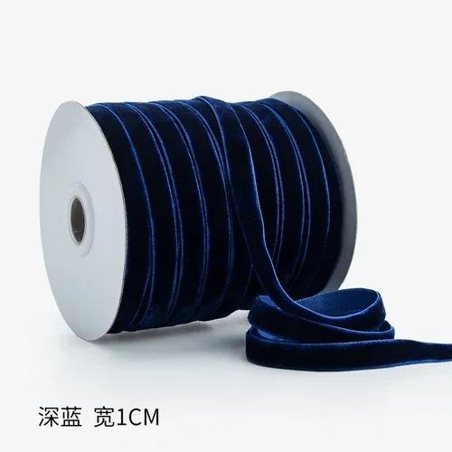 45 Meter 1 cm Samtband Hochzeitsparty Handgemacht Geschenkverpackung Schleifen für Haare DIY Bekleidung Bekleidungszubehör Nähhandwerk Stoff