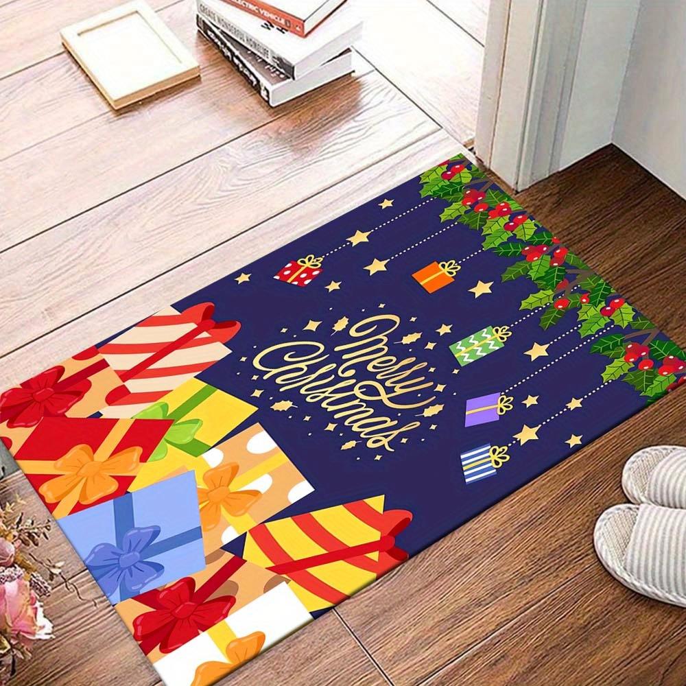 

1pc Christmas Gifts Area Rug, Slip-Resistant, Easy-Clean, Stain-Resistant, Perfect for Cozy Living Rooms, Bedrooms, Kitchens, Offices, and H 60cm by 90cm