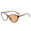 New Vintage Pochromic Eyeglasses Large Frame Cat Eye Reading Glasses Blue Light Blocking Eye Protection Presbyopia Eyewear