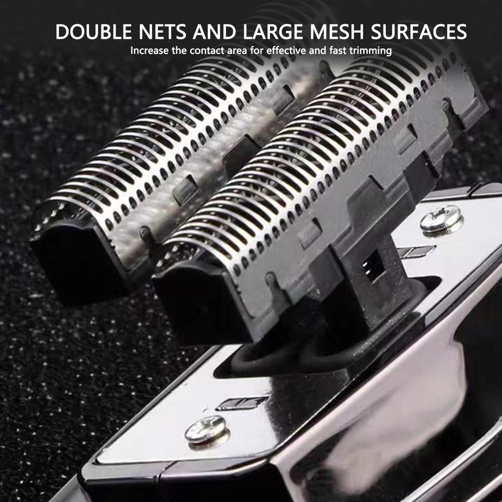Electric Hair Clipper Double Floating Cutter Head Efficient Trimming Hair Grooming Foil Trimmer for Men