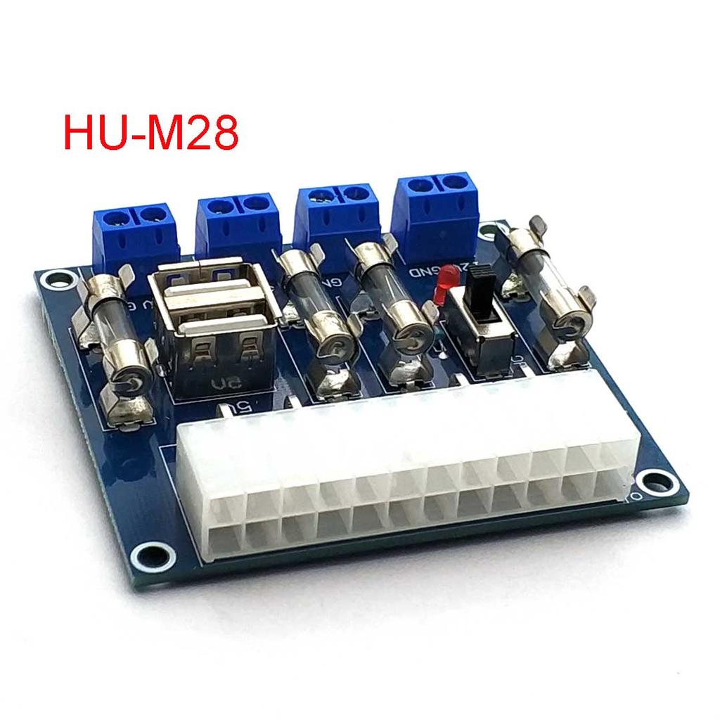 XH-M229 Desktop PC Chassis Power ATX Transfer To Adapter Board Power Supply Circuit Outlet Module 24Pin Output Terminal 24 Pins