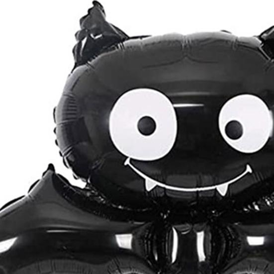 Halloween Balloon Arch Kit Black Orange Purple Green Latex Balloons Eye Balloons with Foil Balloon Halloween Party Decoration