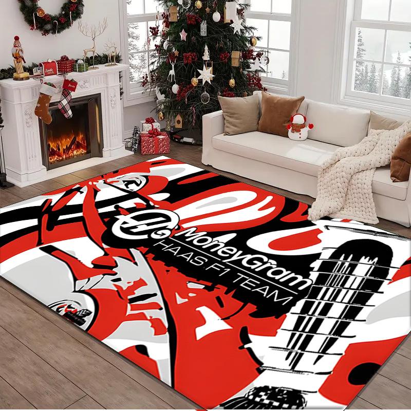 F1 Team Rug Area rug for Livingroom, Bedroom, Palyroom, Chair Rug, Office Rug, Floor mat, Large Size Fan Christmas Birthday gift