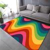 Personalized Color Ripples Print Carpet for Living Room Bedroom Sofa Home Decor Non-slip Floor Mat Modern Rugs Large Size