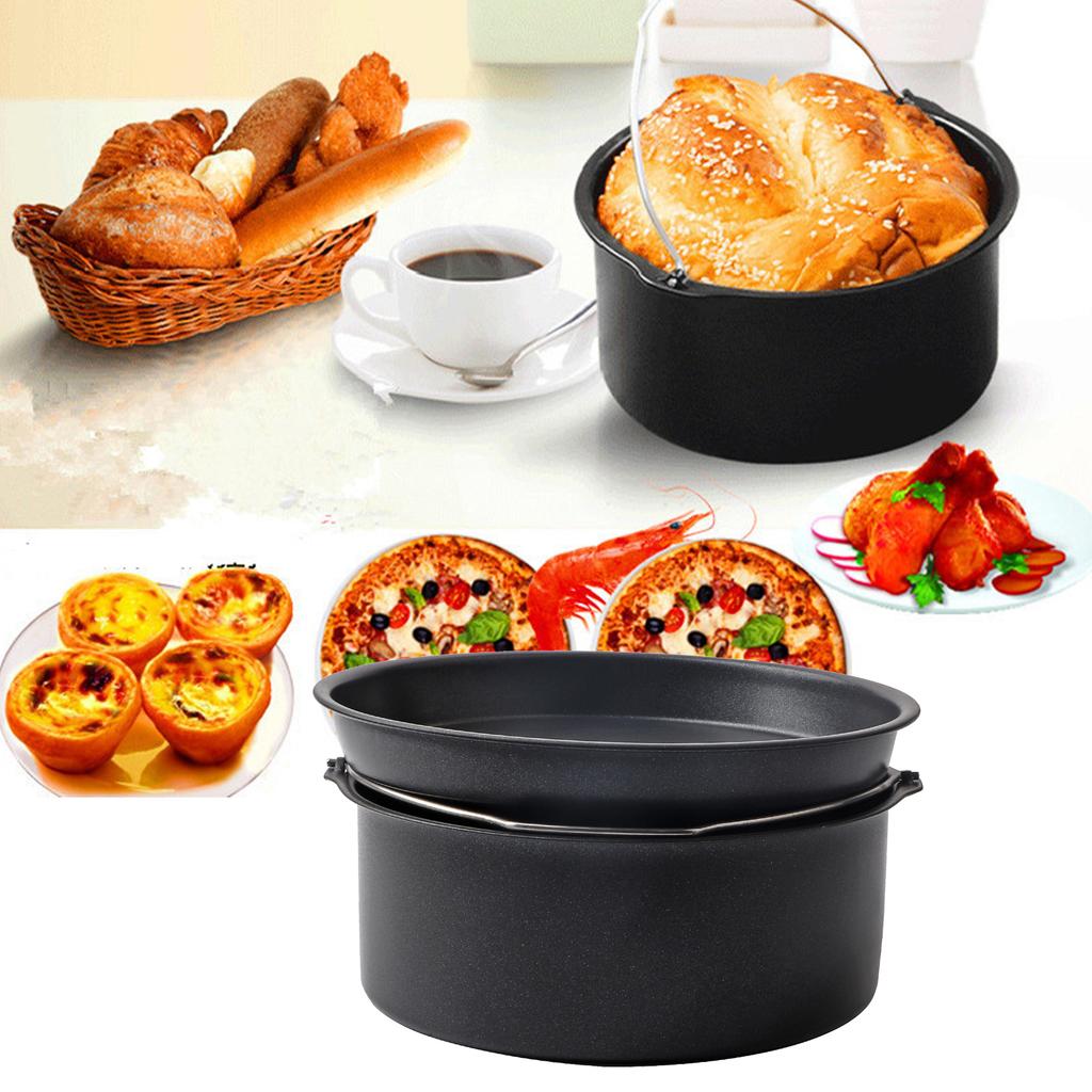 Fryer Accessories Cake Barrel Pizza Pan Household Baking Mold Cake Baking Tray Kitchen Tool