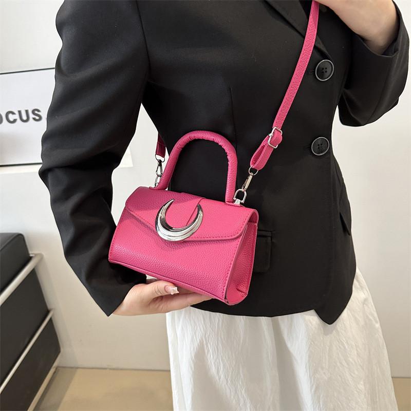 Chic Pu Crossbody Bag Stylish Vintage Small Square Handbag For Trendy Women