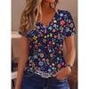 Women's Summer Comfortable Short-Sleeve Fashionable Versatile T-Shirt Simple and Elegant Top