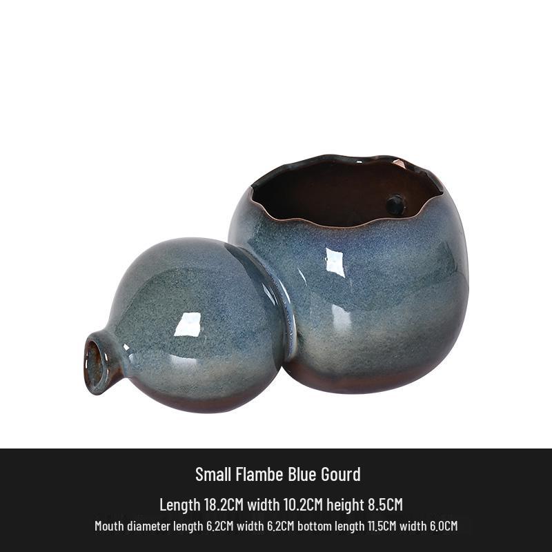 Kiln-Fired Ceramic Water Jar with Filtration, Circulation, and Ornamental Flow for Fish Tanks