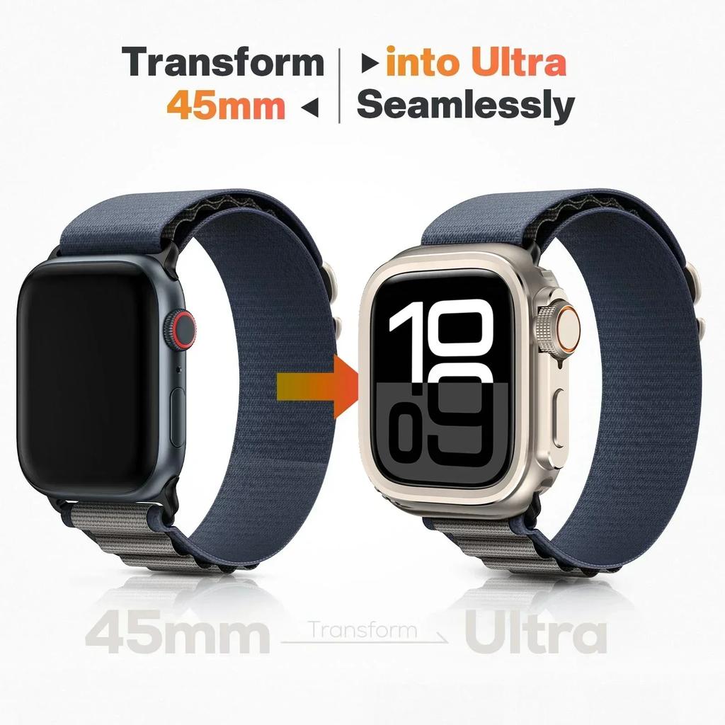 New Aluminum Alloy Case for Apple Watch Case Ultra 2 49mm 46mm 44mm 45mm Metal Bumper Protective Cover IWatch Series 10 9 8 7 6