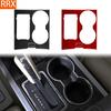 For Ford Expedition 2007-2014 Real Carbon Fiber Stickers Centre Gear Shift Water Cup Panel Car Accessories Interior Decorative
