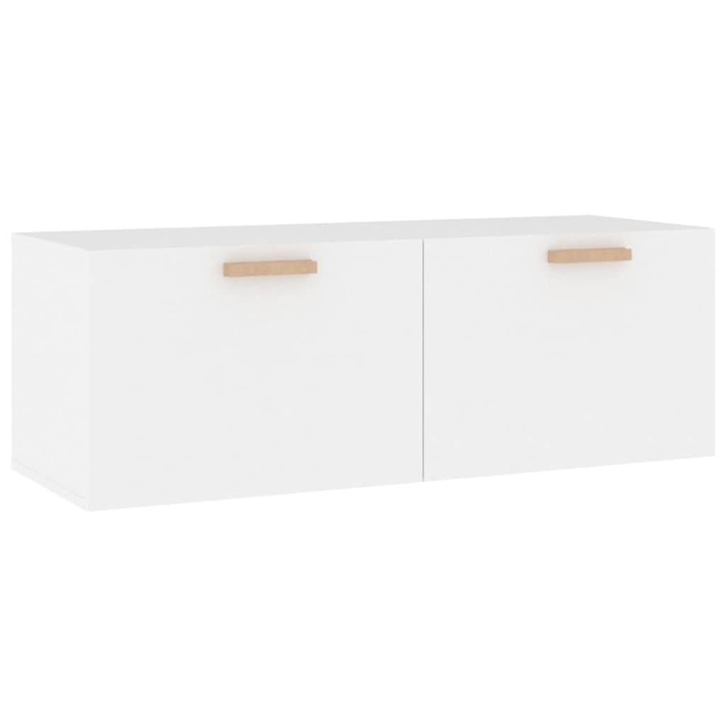 Vidaxl Wall Cabinet, White, 100X36.5X35 Cm, Wood-Based Material