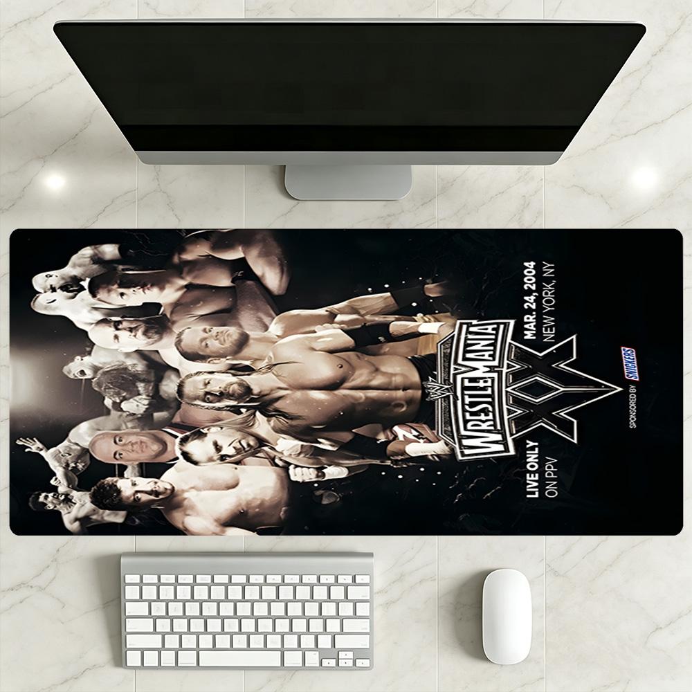 Wrestlemania Large Mouse Pad Keyboard Mat Desktop Mouse Pad Non-Slip Rubber Base Office Desk Accessory