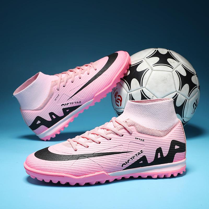 Factory Spot Football Shoes High Top AG Long Nails TF Broken Nails Student Lawn Game Training Sports Shoes