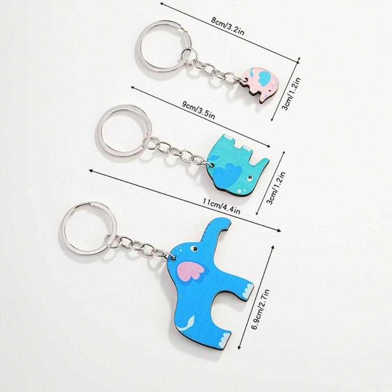 Animal Shape Stylish Keyrings Set Great for Anniversaries Valentines Birthdays