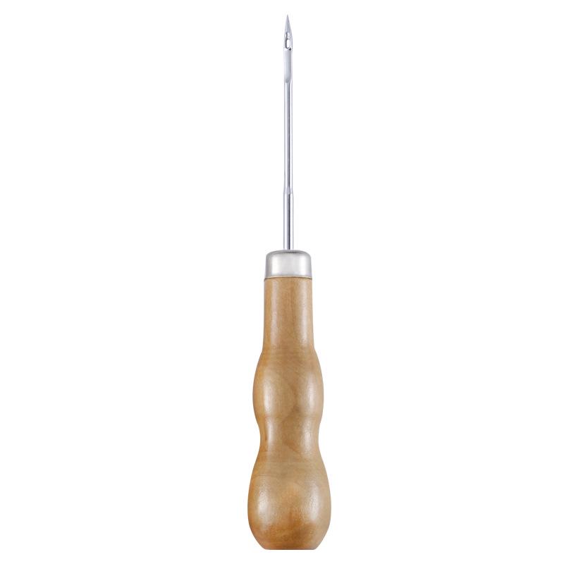 16PCS Leather Sewing Kit with Waxed Thread Leather Needle Sewing Awl Thimble Leather Working Tools
