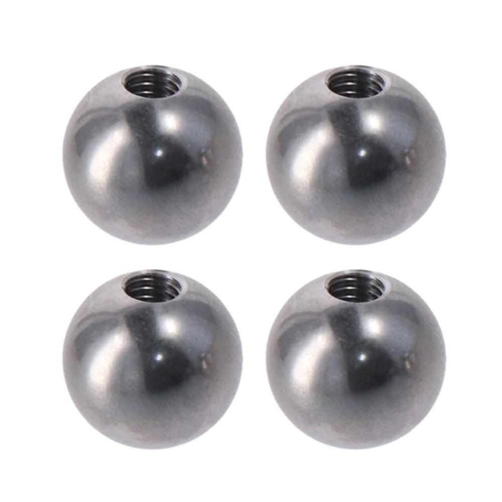 4Pcs Silver M4/M6 Ball Nuts Knob Round Drilling Ball Thread Nut  Lighting Machinery DIY Decoration