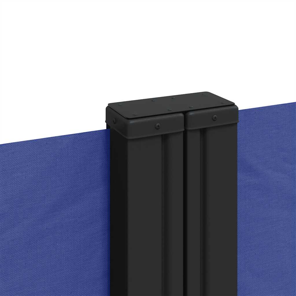 Retractable Side Awning Blue 100 x 600 cm