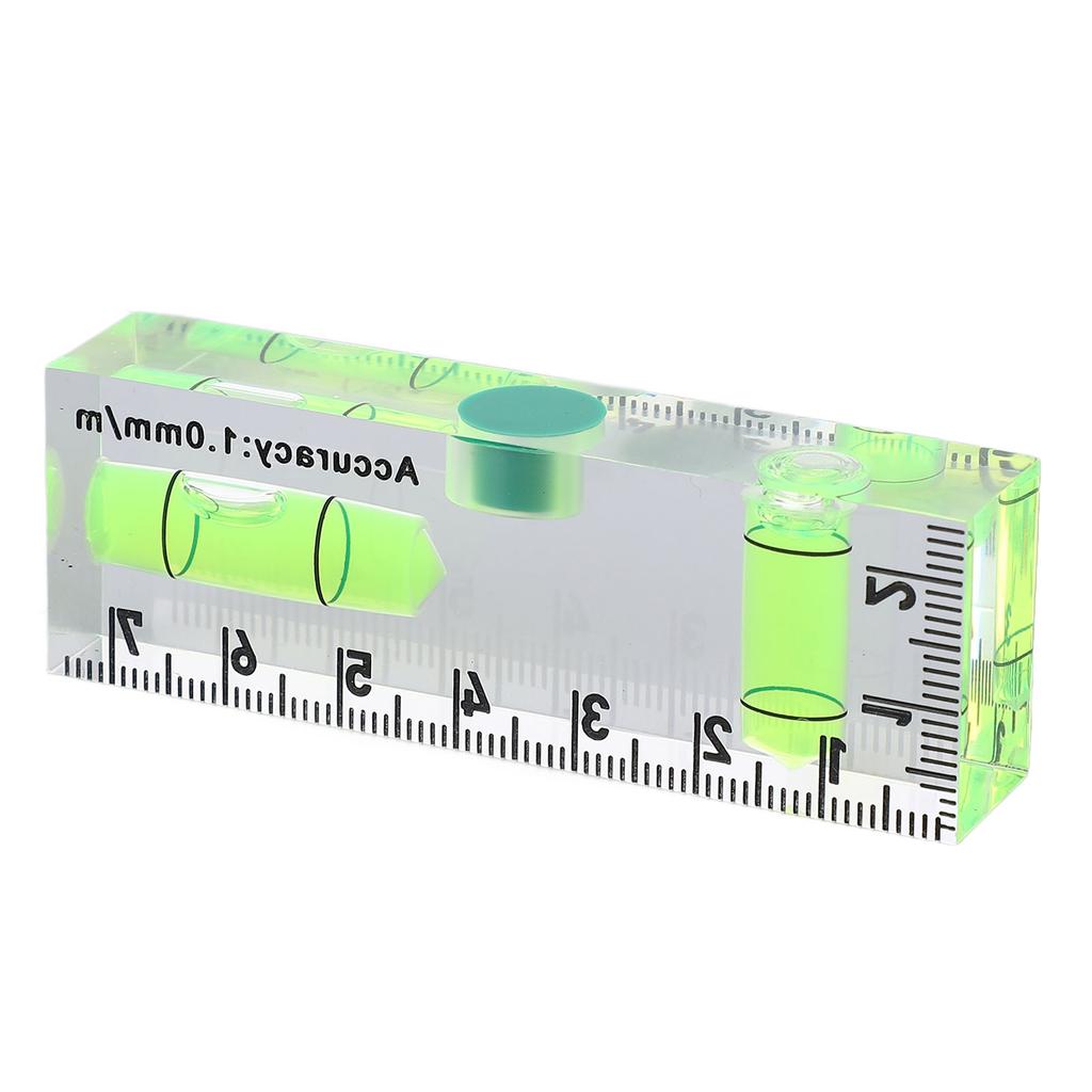 Mini Level Ruler with 1 Magnet Small Acrylic Level Tool for Horizontal and Vertical Measurement
