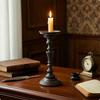 Tabletop Candle Holder Antique Metal VintageStyle Candlestick for Dining Table,