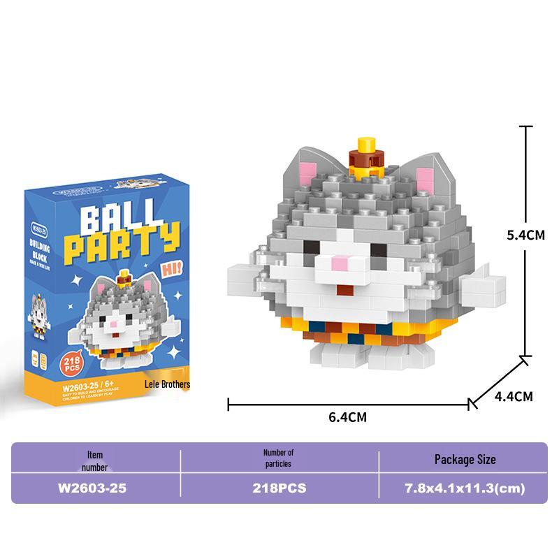 Lele Brothers Micro Building Blocks - Educational Small Animal Sets for Kids, Compatible with Lego, Boys' Toy Gifts