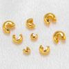 50pcs Stainless Steel PVD Plated Open Crimp End Bead Stopper Spacer Beads for DIY Jewelry Making Necklaces Bracelets Findings