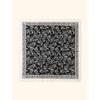Hot-selling popular line flower satin square scarf light luxury elegant professional scarf ethnic headscarf women