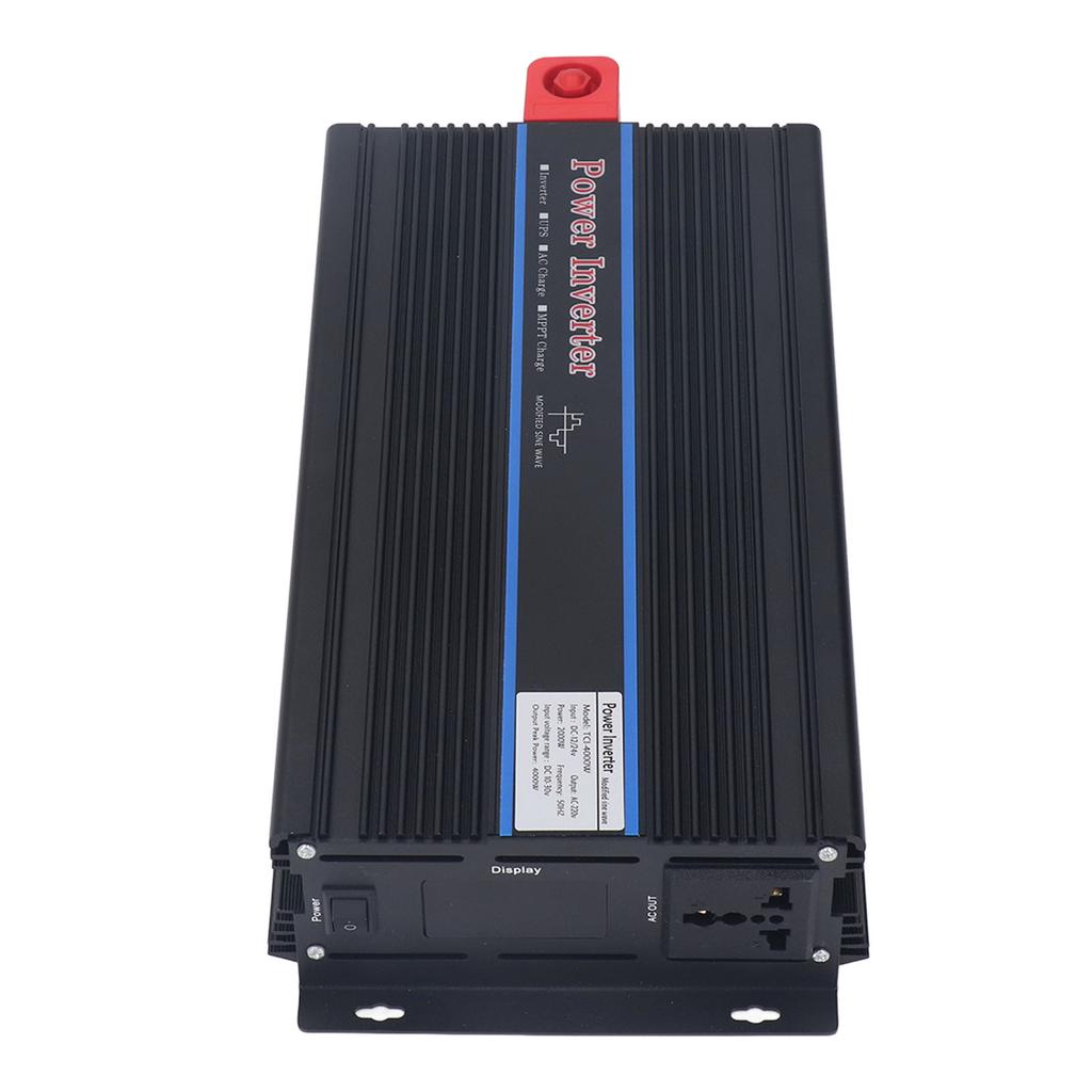 Przetwornica Mocy 2000W Solarna Modyfikowana Fala Sinusoidalna Ładowarka Samochodowa Konwerter z Wyświetlaczem LCD Gniazdo Wejście